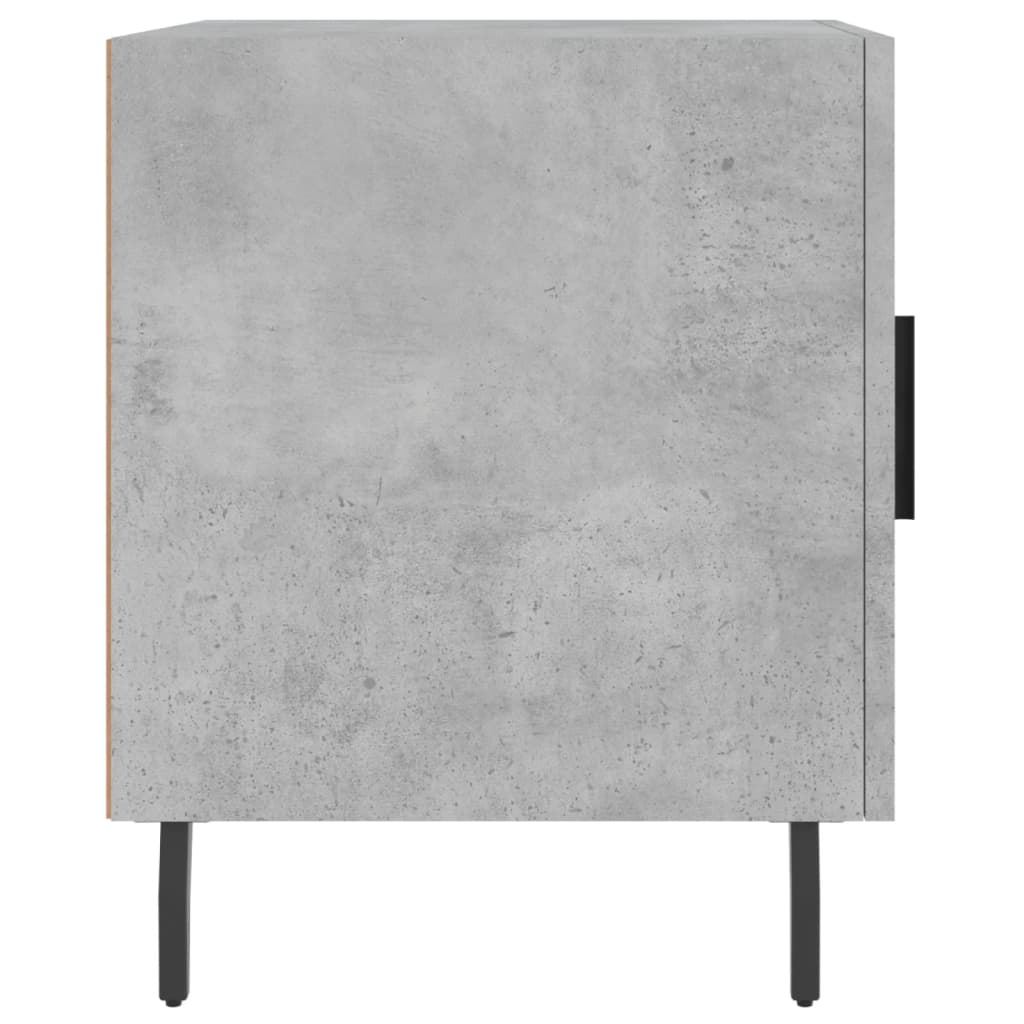 vidaXL Bedside Cabinets 2 pcs Concrete Grey 40x40x50cm Engineered Wood