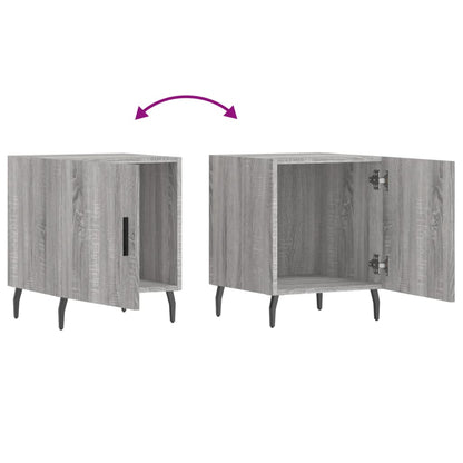 vidaXL Bedside Cabinets 2 pcs Grey Sonoma 40x40x50 cm Engineered Wood