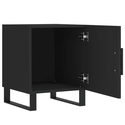 vidaXL Bedside Cabinets 2 pcs Black 40x40x50 cm Engineered Wood
