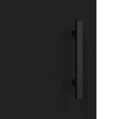 vidaXL Bedside Cabinets 2 pcs Black 40x40x50 cm Engineered Wood