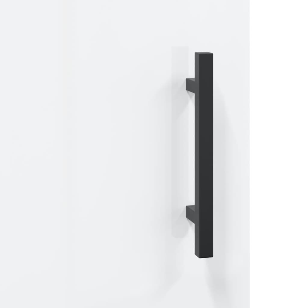 vidaXL Bedside Cabinet High Gloss White 40x40x50 cm Engineered Wood