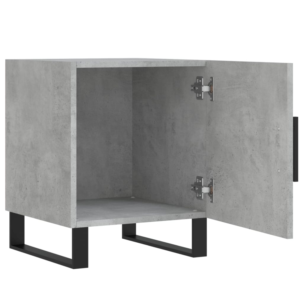 vidaXL Bedside Cabinets 2 pcs Concrete Grey 40x40x50 cm Engineered Wood