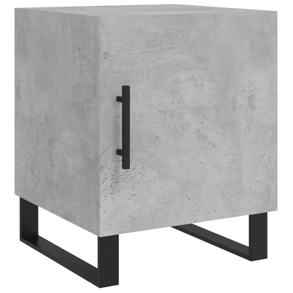 vidaXL Bedside Cabinets 2 pcs Concrete Grey 40x40x50 cm Engineered Wood