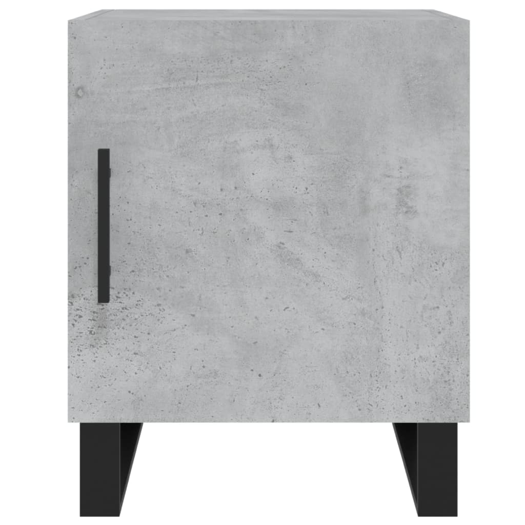 vidaXL Bedside Cabinets 2 pcs Concrete Grey 40x40x50 cm Engineered Wood