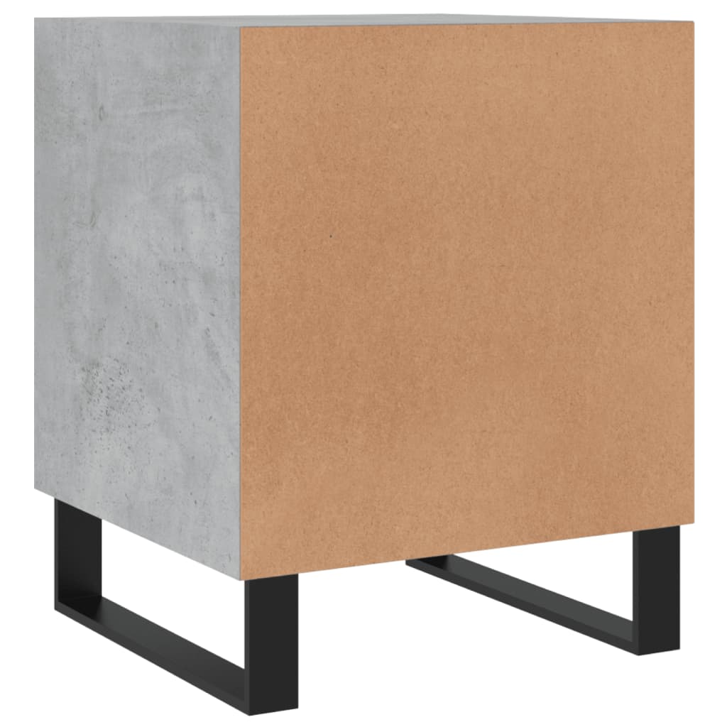 vidaXL Bedside Cabinets 2 pcs Concrete Grey 40x40x50 cm Engineered Wood