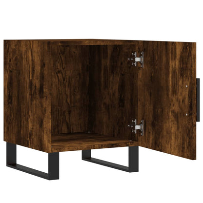vidaXL Bedside Cabinets 2 pcs Smoked Oak 40x40x50 cm Engineered Wood