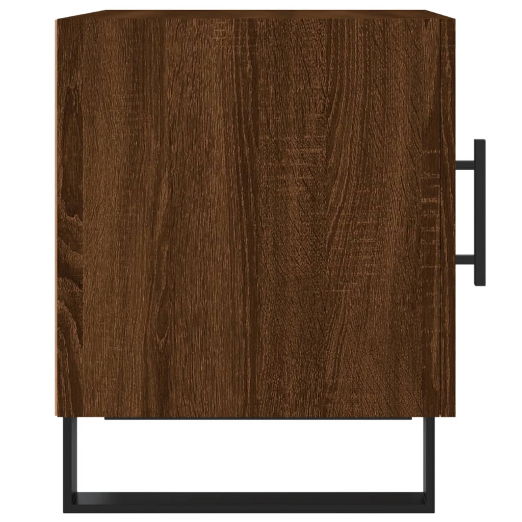 vidaXL Bedside Cabinet Brown Oak 40x40x50 cm Engineered Wood