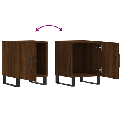 vidaXL Bedside Cabinet Brown Oak 40x40x50 cm Engineered Wood