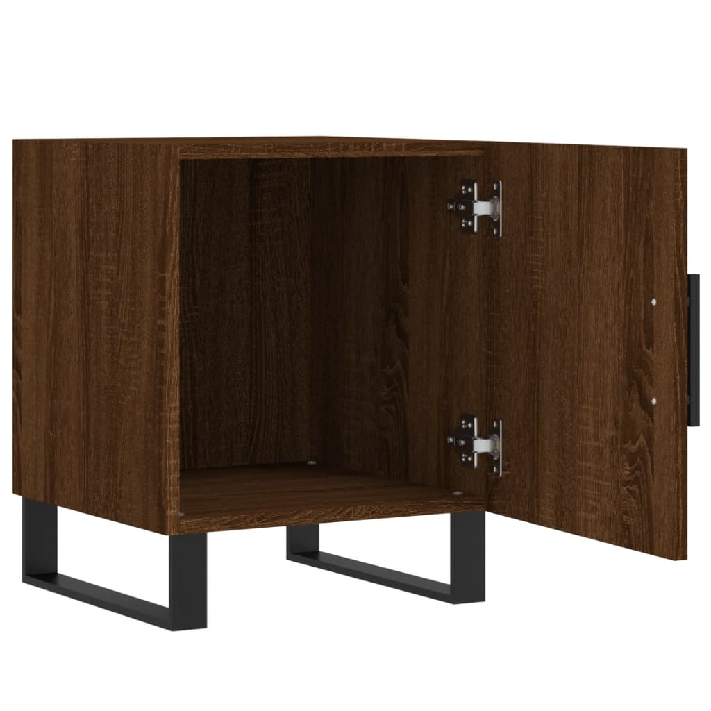 vidaXL Bedside Cabinets 2 pcs Brown Oak 40x40x50 cm Engineered Wood