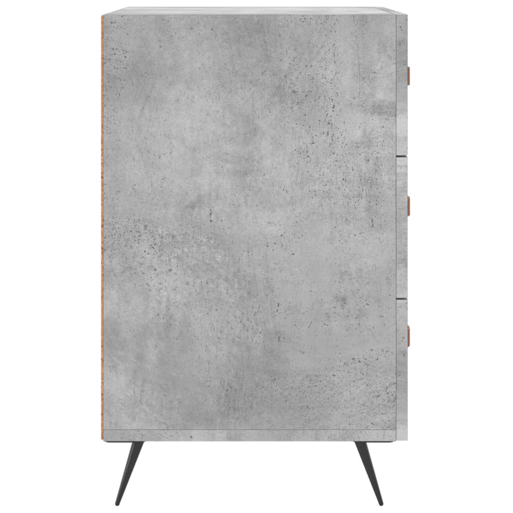vidaXL Bedside Cabinet Concrete Grey 40x40x66 cm Engineered Wood