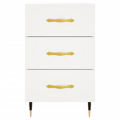 vidaXL Bedside Cabinet White 40x40x66 cm Engineered Wood