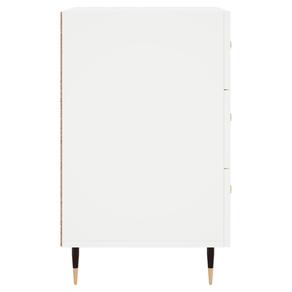 vidaXL Bedside Cabinet White 40x40x66 cm Engineered Wood