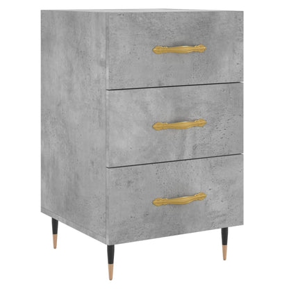 vidaXL Bedside Cabinet Concrete Grey 40x40x66 cm Engineered Wood