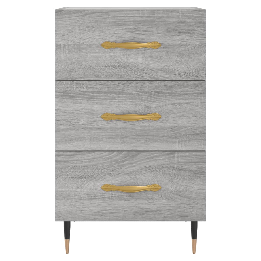 vidaXL Bedside Cabinet Grey Sonoma 40x40x66 cm Engineered Wood