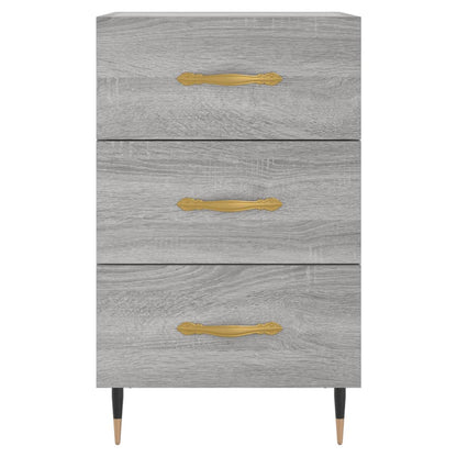 vidaXL Bedside Cabinet Grey Sonoma 40x40x66 cm Engineered Wood