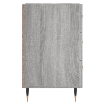 vidaXL Bedside Cabinet Grey Sonoma 40x40x66 cm Engineered Wood