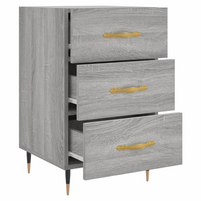 vidaXL Bedside Cabinet Grey Sonoma 40x40x66 cm Engineered Wood
