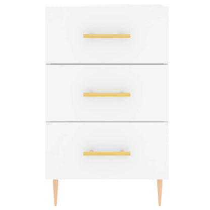 vidaXL Bedside Cabinet White 40x40x66 cm Engineered Wood