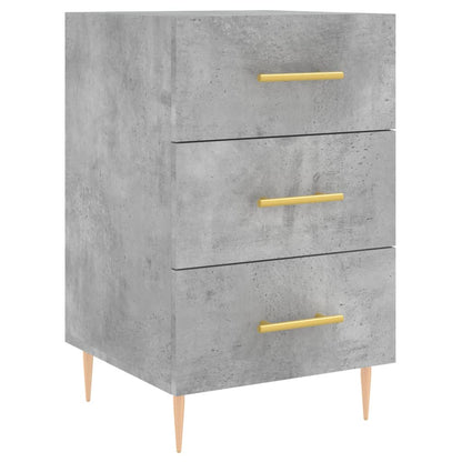 vidaXL Bedside Cabinet Concrete Grey 40x40x66 cm Engineered Wood