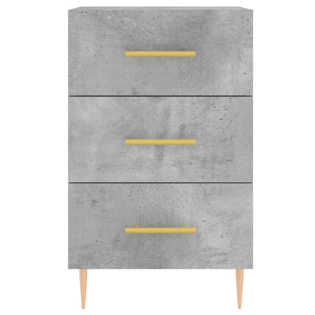 vidaXL Bedside Cabinet Concrete Grey 40x40x66 cm Engineered Wood