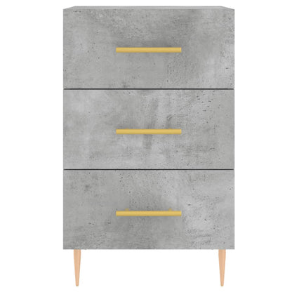 vidaXL Bedside Cabinet Concrete Grey 40x40x66 cm Engineered Wood