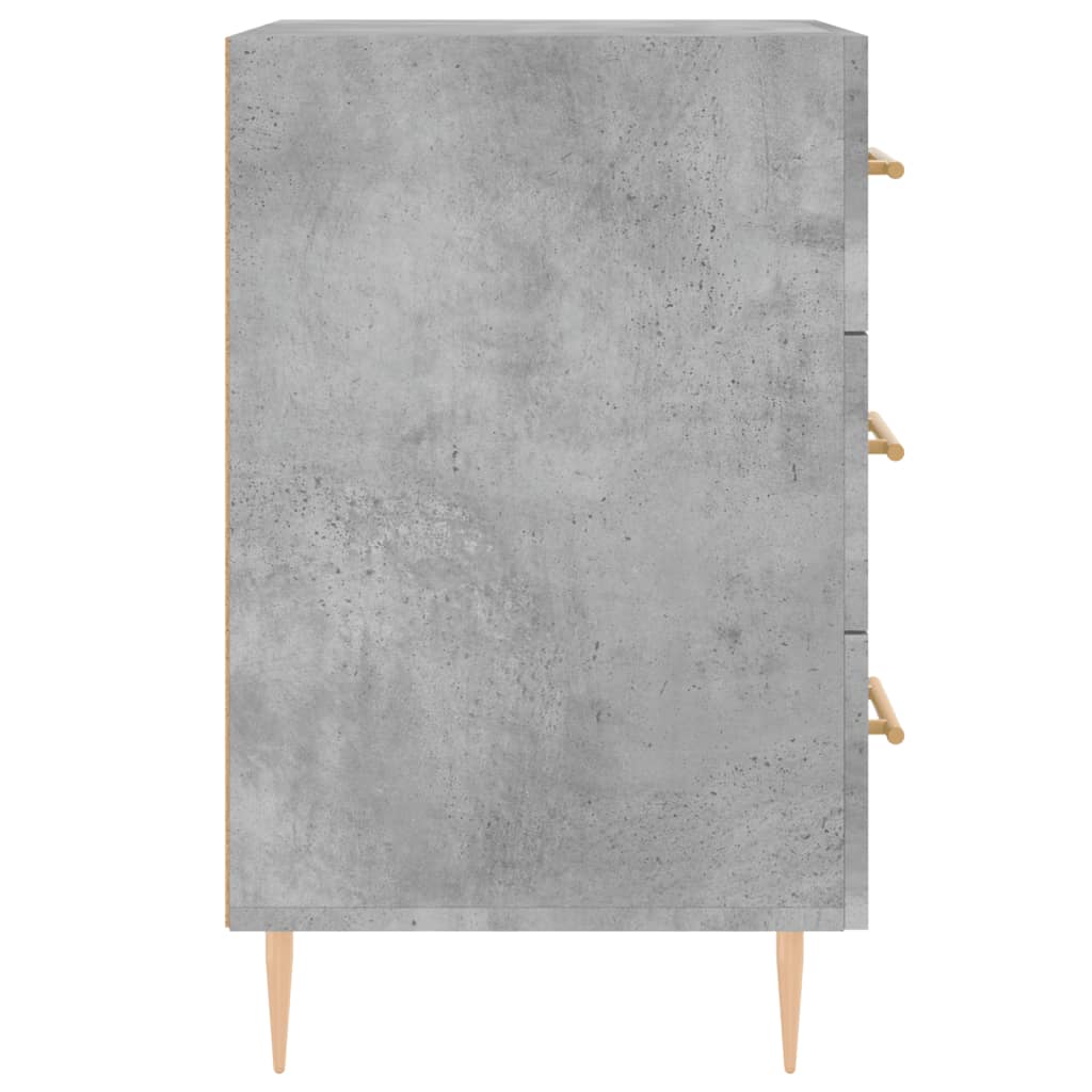vidaXL Bedside Cabinet Concrete Grey 40x40x66 cm Engineered Wood