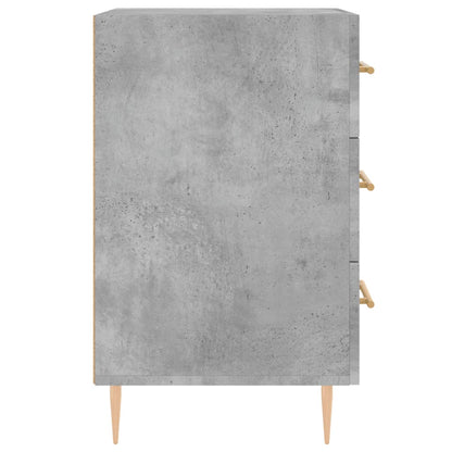 vidaXL Bedside Cabinet Concrete Grey 40x40x66 cm Engineered Wood