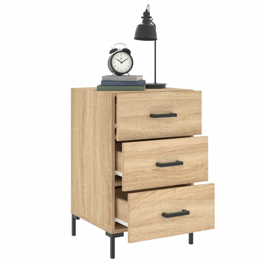 vidaXL Bedside Cabinet Sonoma Oak 40x40x66 cm Engineered Wood