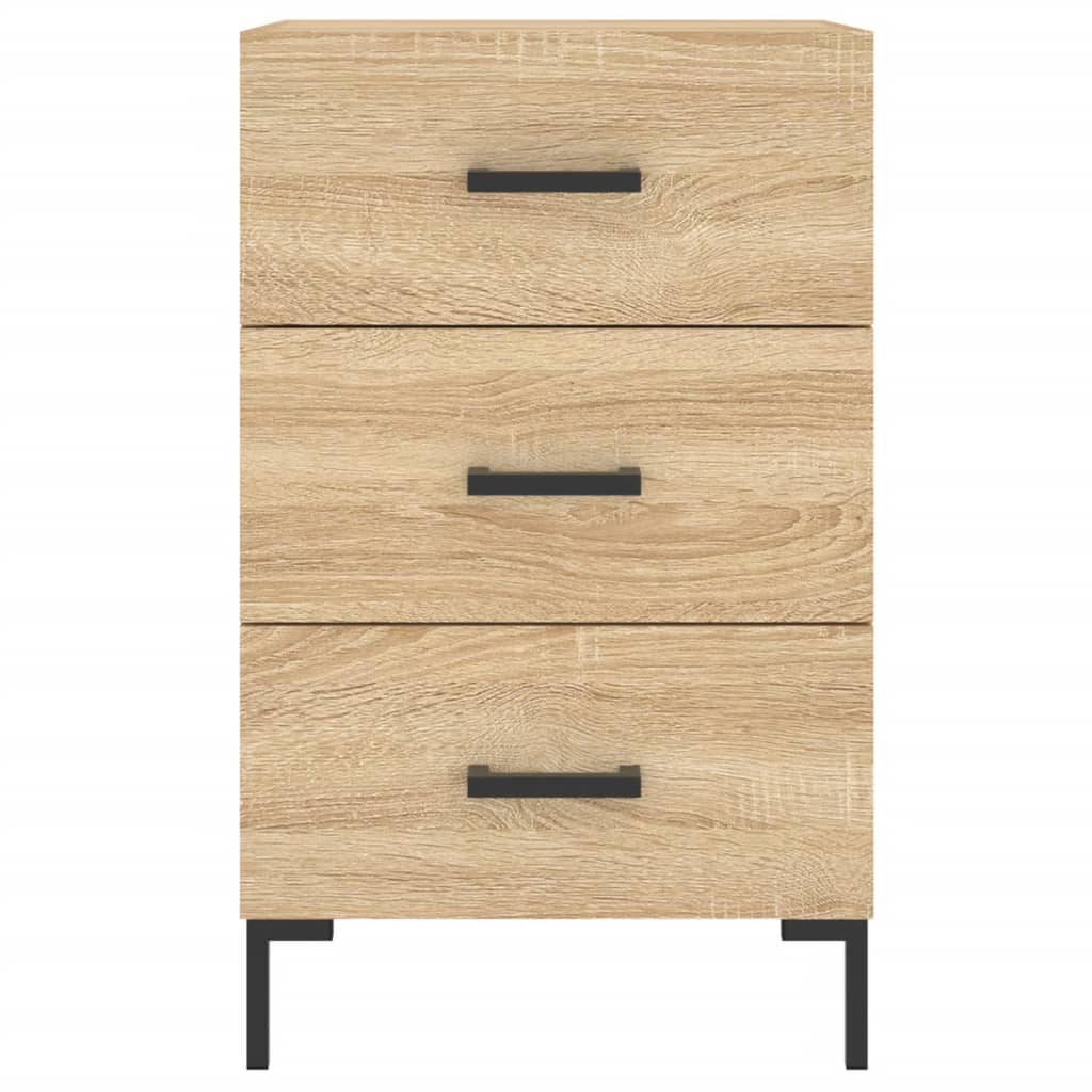 vidaXL Bedside Cabinet Sonoma Oak 40x40x66 cm Engineered Wood
