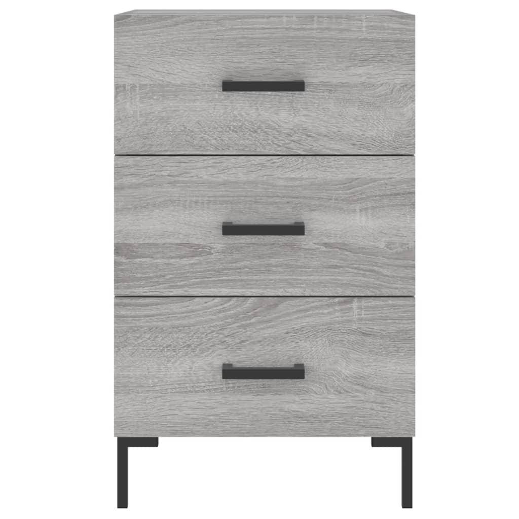 vidaXL Bedside Cabinet Grey Sonoma 40x40x66 cm Engineered Wood
