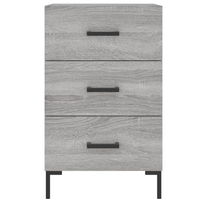 vidaXL Bedside Cabinet Grey Sonoma 40x40x66 cm Engineered Wood