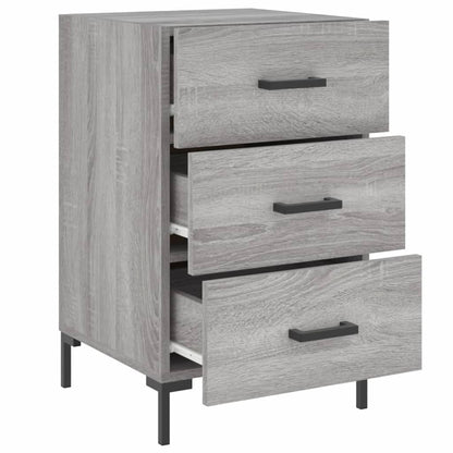vidaXL Bedside Cabinet Grey Sonoma 40x40x66 cm Engineered Wood