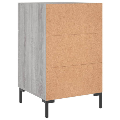 vidaXL Bedside Cabinet Grey Sonoma 40x40x66 cm Engineered Wood