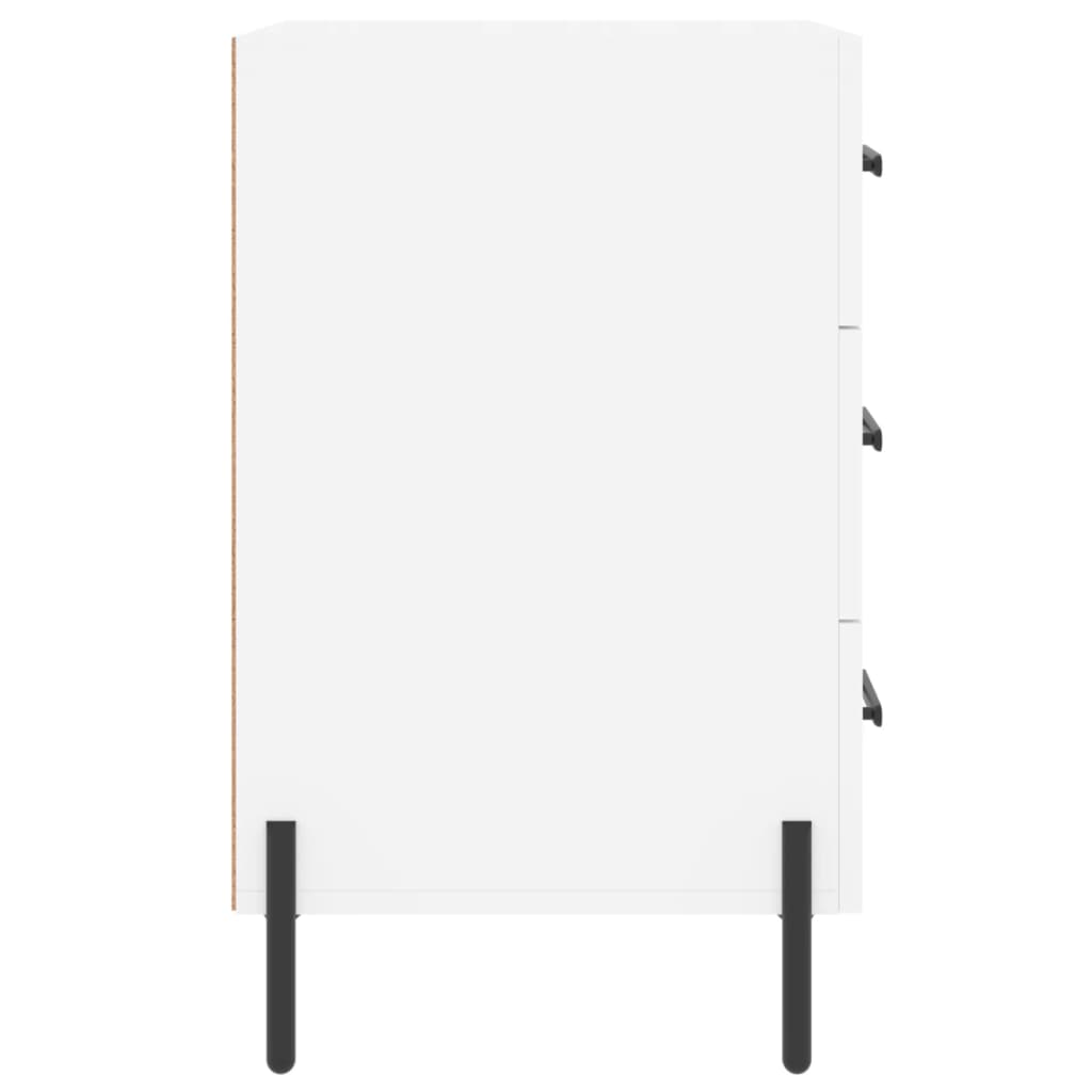 vidaXL Bedside Cabinet White 40x40x66 cm Engineered Wood