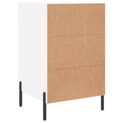 vidaXL Bedside Cabinet White 40x40x66 cm Engineered Wood