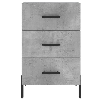 vidaXL Bedside Cabinet Concrete Grey 40x40x66 cm Engineered Wood