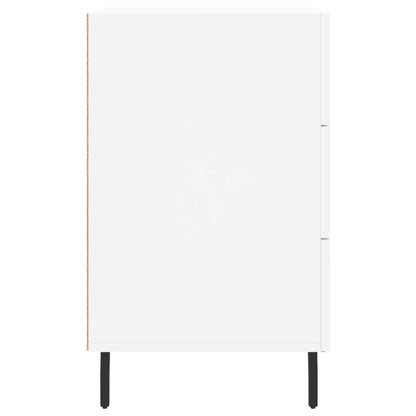 vidaXL Bedside Cabinet White 40x40x66 cm Engineered Wood