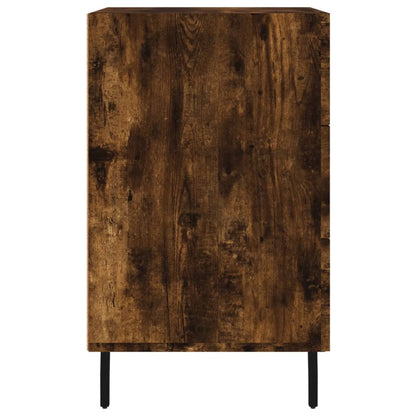 vidaXL Bedside Cabinet Smoked Oak 40x40x66 cm Engineered Wood
