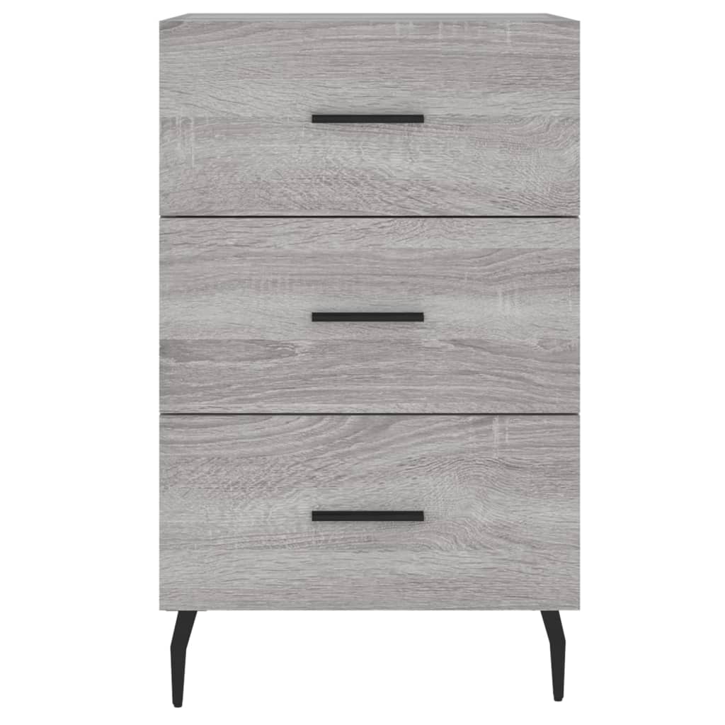 vidaXL Bedside Cabinet Grey Sonoma 40x40x66 cm Engineered Wood