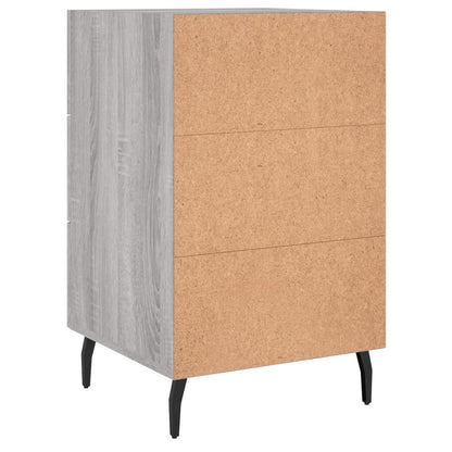 vidaXL Bedside Cabinet Grey Sonoma 40x40x66 cm Engineered Wood