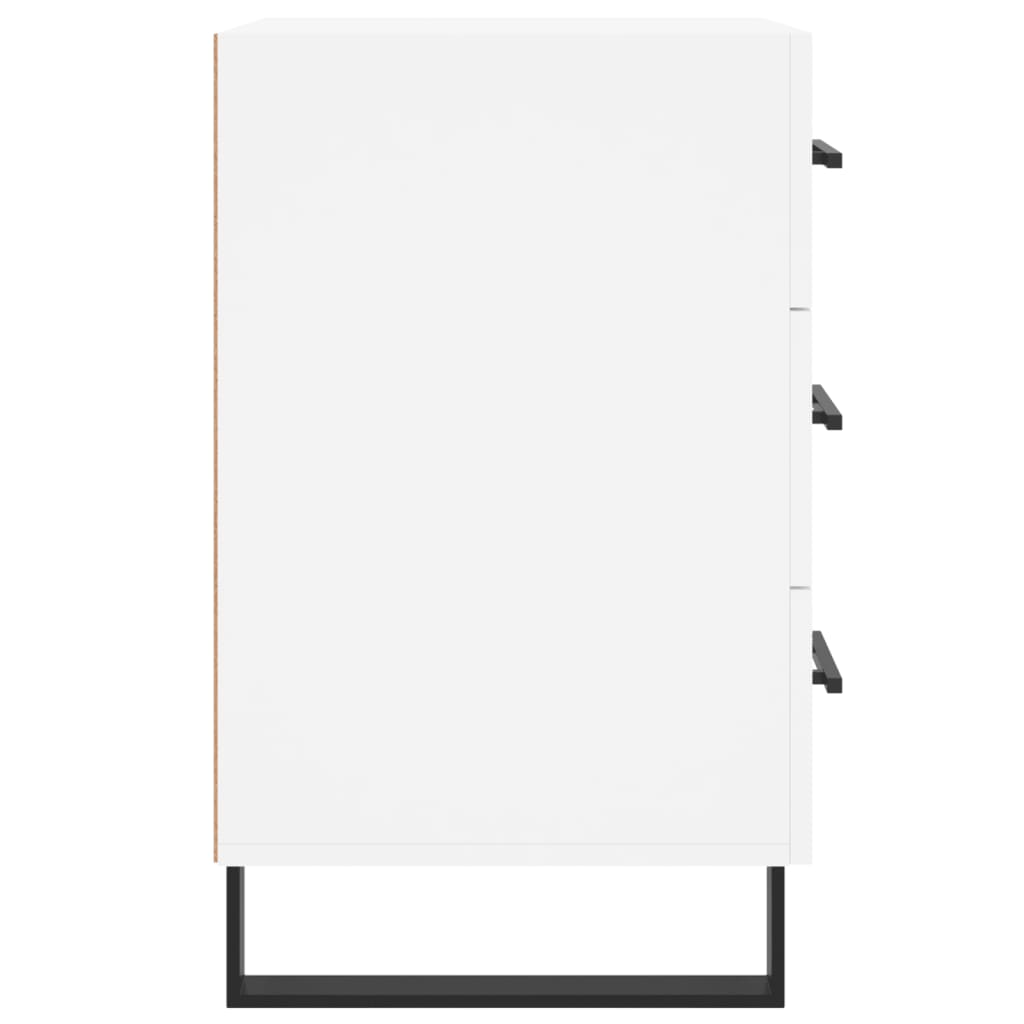 vidaXL Bedside Cabinet White 40x40x66 cm Engineered Wood