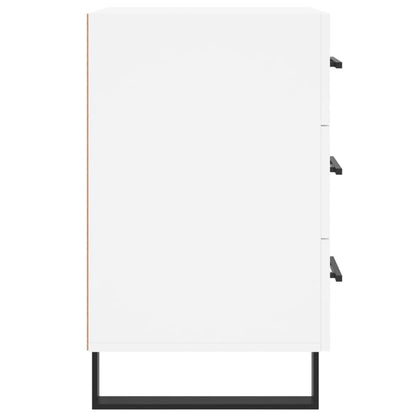 vidaXL Bedside Cabinet White 40x40x66 cm Engineered Wood