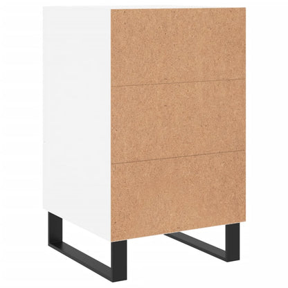 vidaXL Bedside Cabinet White 40x40x66 cm Engineered Wood