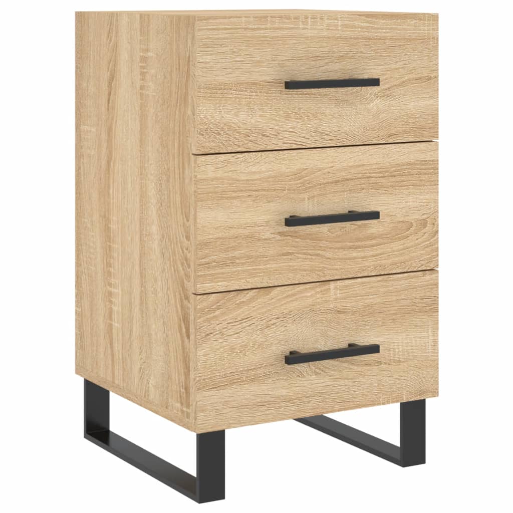 vidaXL Bedside Cabinet Sonoma Oak 40x40x66 cm Engineered Wood