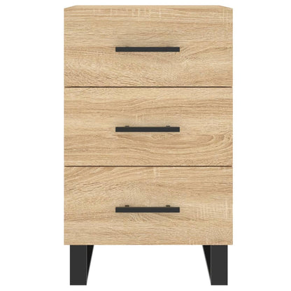 vidaXL Bedside Cabinet Sonoma Oak 40x40x66 cm Engineered Wood