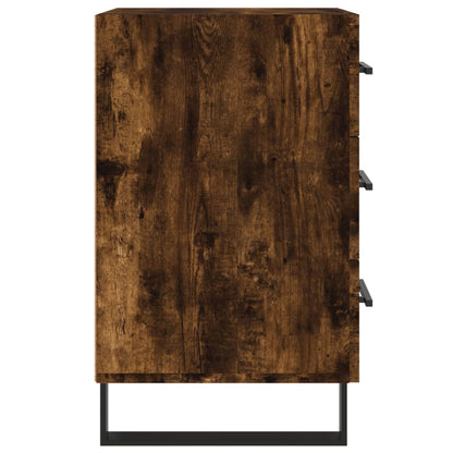 vidaXL Bedside Cabinet Smoked Oak 40x40x66 cm Engineered Wood