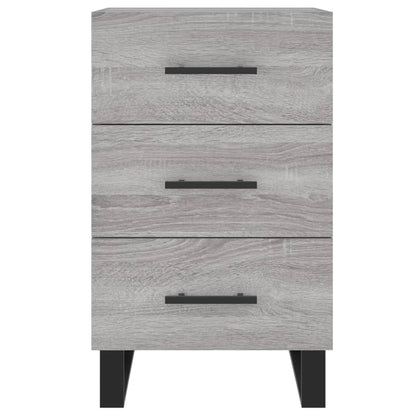 vidaXL Bedside Cabinet Grey Sonoma 40x40x66 cm Engineered Wood
