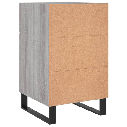 vidaXL Bedside Cabinet Grey Sonoma 40x40x66 cm Engineered Wood
