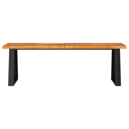 vidaXL Bench with Live Edge 140 cm Solid Wood Acacia