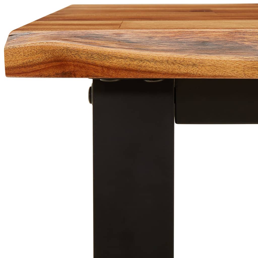 vidaXL Bench with Live Edge 140 cm Solid Wood Acacia